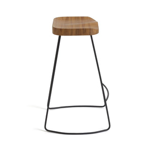 Habitat Arte Metal Bar Stool - Oak 19421635