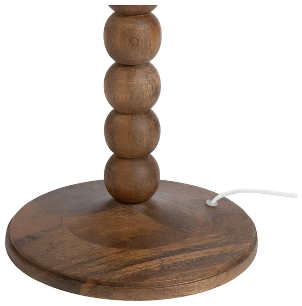 Habitat Bobbin Mango Wood Floor Lamp Base - Walnut 14724973