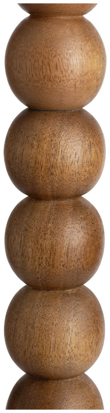 Habitat Bobbin Mango Wood Floor Lamp Base - Walnut 14724973