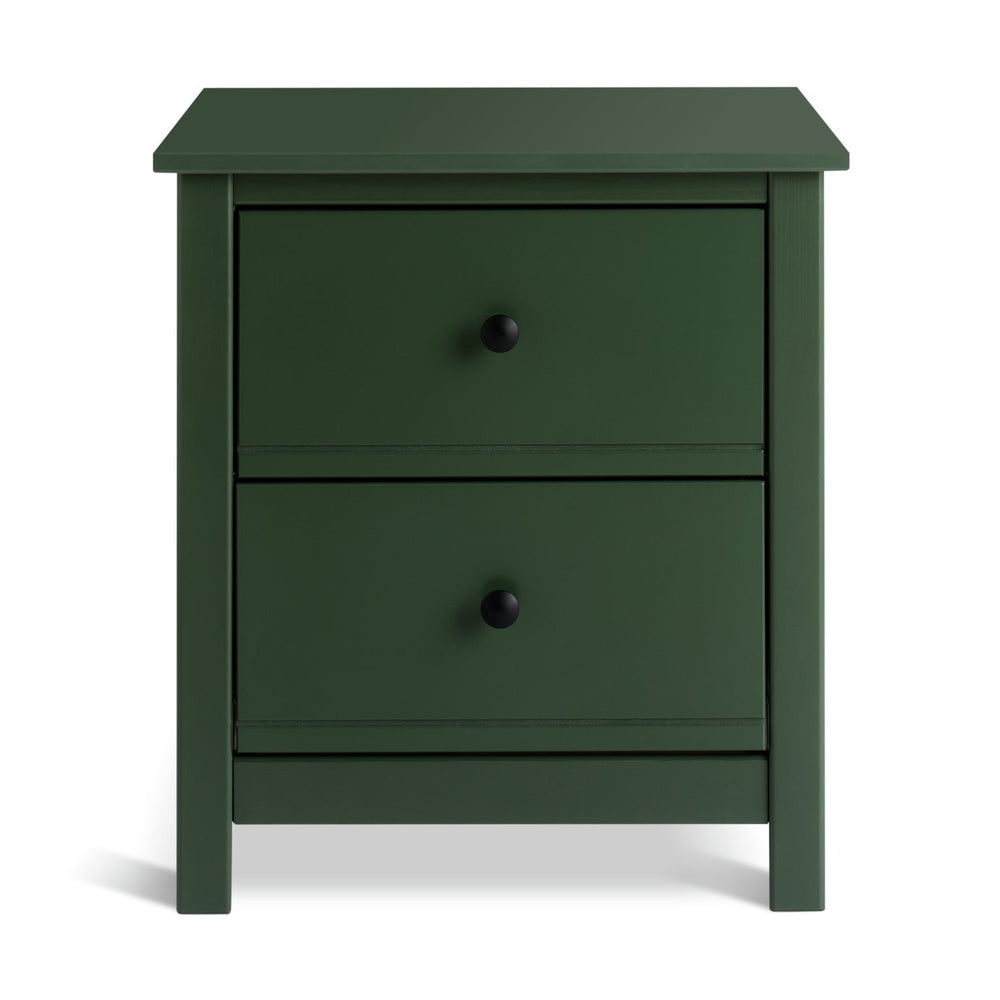 Habitat Brooklyn 2 Drawer Bedside Table - Green 14581783