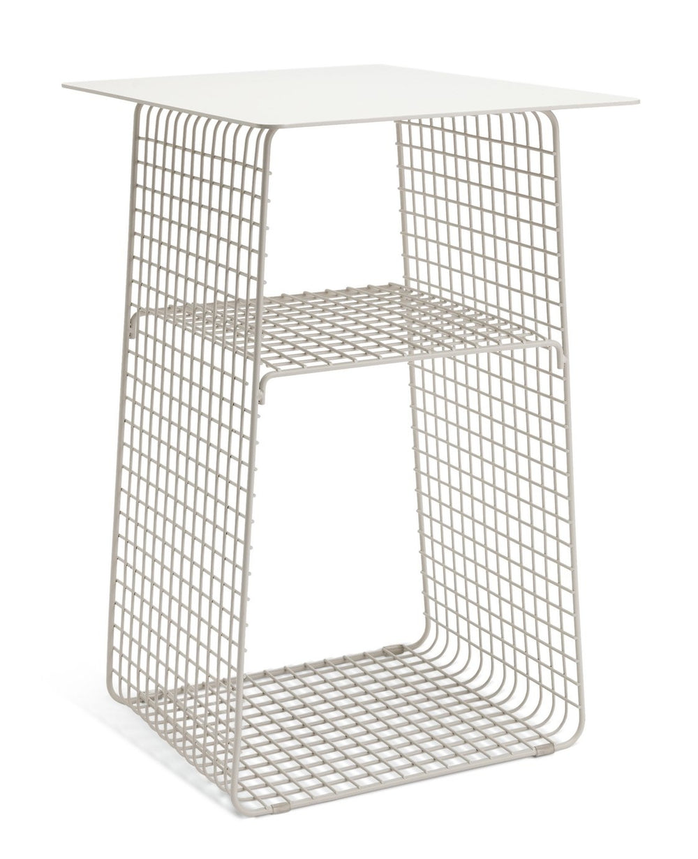 Habitat Cal Metal Bedside Table - Grey 15816859