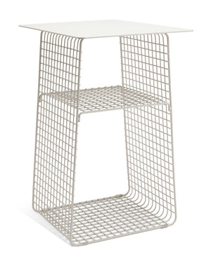 Habitat Cal Metal Bedside Table - Grey 15816859