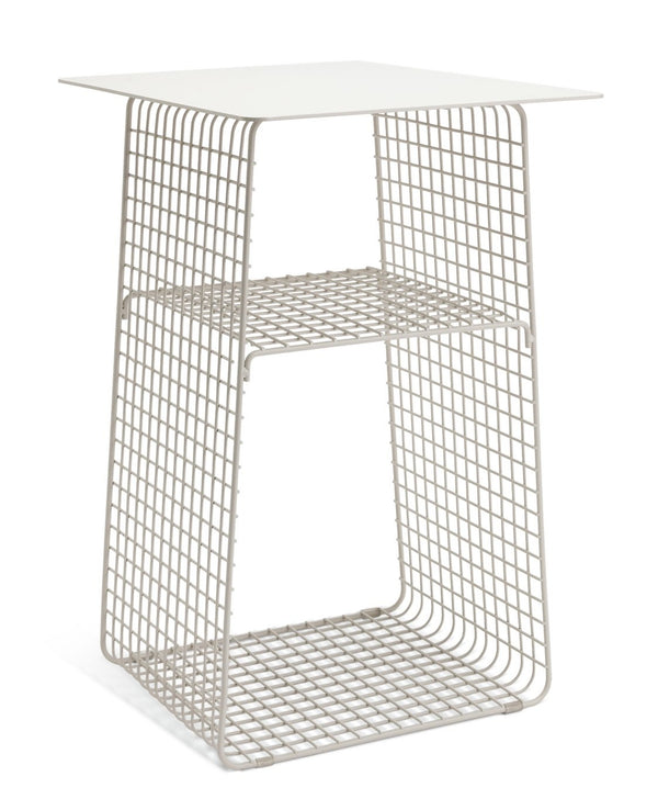 Habitat Cal Metal Bedside Table - Grey 15816859