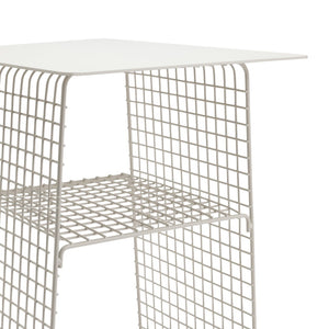 Habitat Cal Metal Bedside Table - Grey 15816859