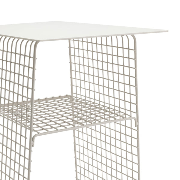 Habitat Cal Metal Bedside Table - Grey 15816859