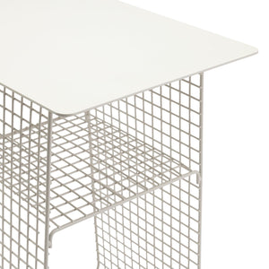 Habitat Cal Metal Bedside Table - Grey 15816859