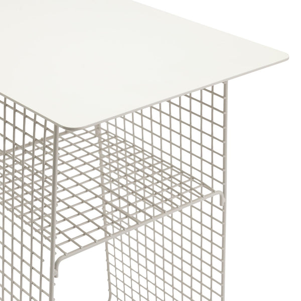 Habitat Cal Metal Bedside Table - Grey 15816859