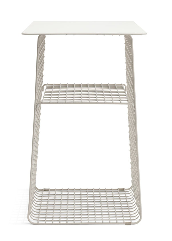 Habitat Cal Metal Bedside Table - Grey 15816859