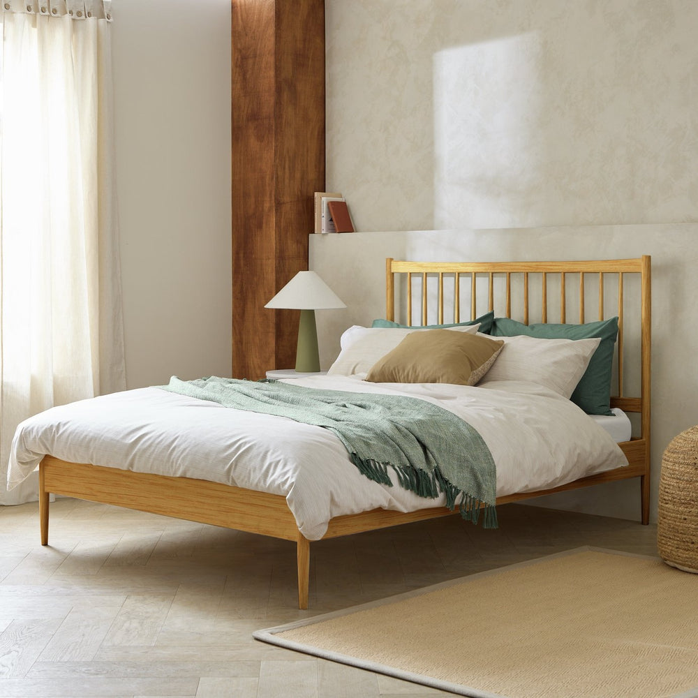Habitat Chiltern Spindle Double Wooden Bed Frame - Oak 14660312