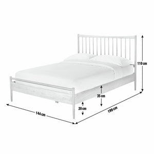 Habitat Chiltern Spindle Double Wooden Bed Frame - Oak 14660312