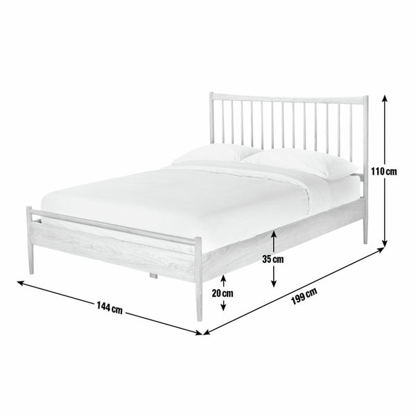 Habitat Chiltern Spindle Double Wooden Bed Frame - Oak 14660312