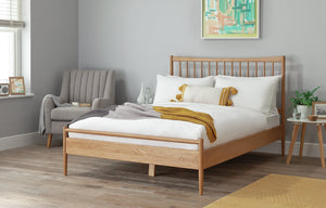 Habitat Chiltern Spindle Double Wooden Bed Frame - Oak 14660312