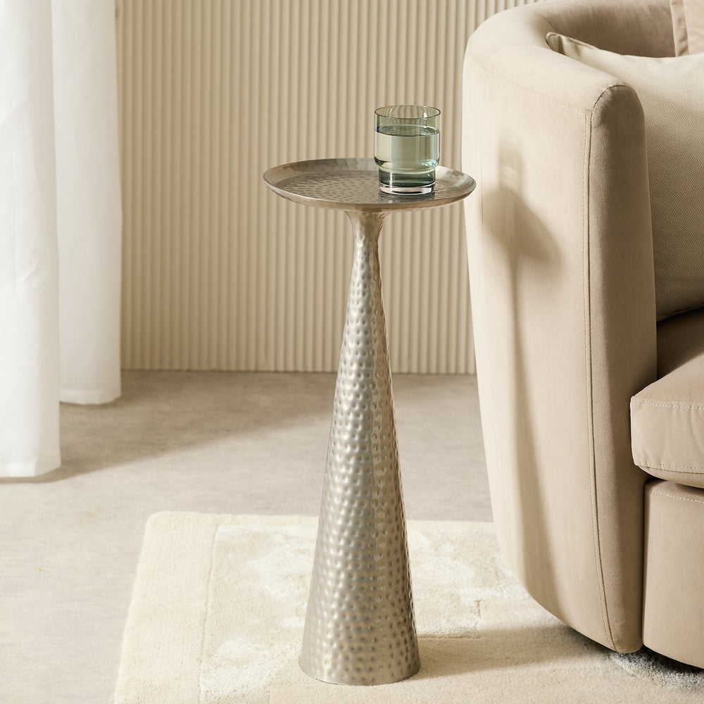 Habitat Corinne Round Side Table - Silver 14332341