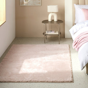 Habitat Cosy Soft Blush Short Pile Rug - 230x160cm 17185832