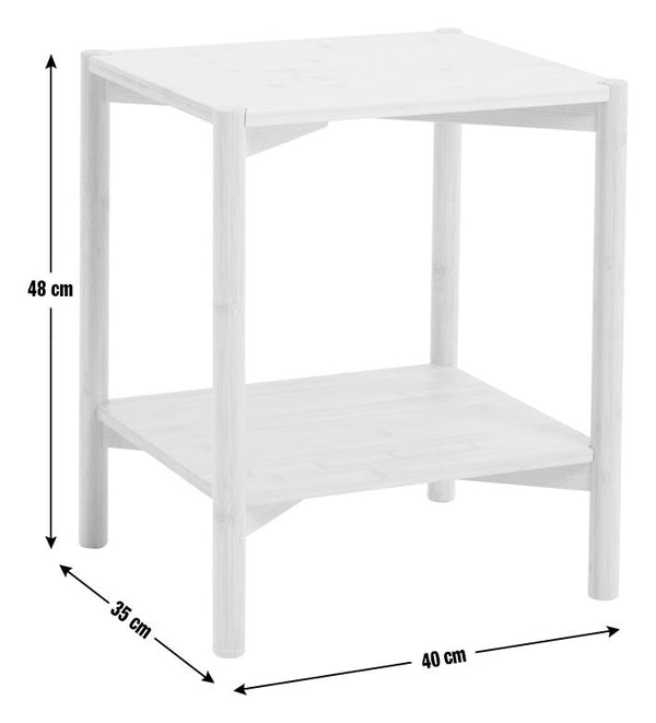 Habitat Cullen Bamboo Bedside Table - Natural 14358435