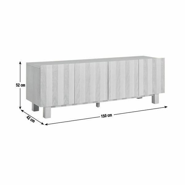Habitat Cyril 4 Door TV Unit - Natural 17672864