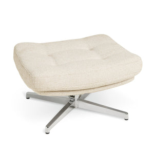 Habitat Dawson Fabric Swivel Footstool - Natural 17621004