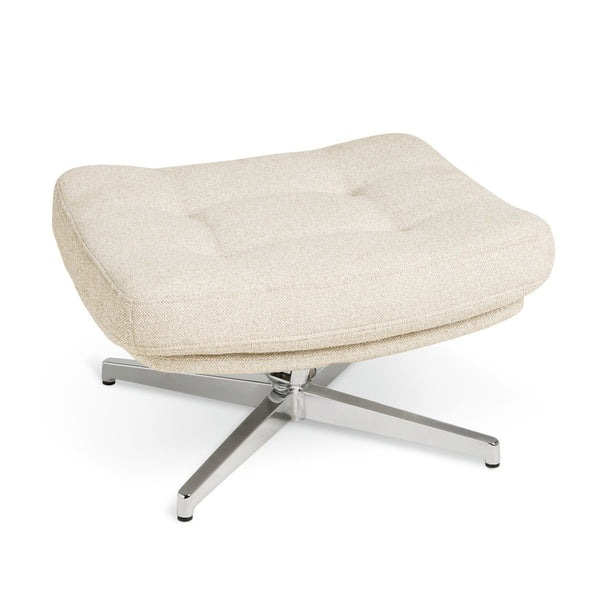 Habitat Dawson Fabric Swivel Footstool - Natural 17621004