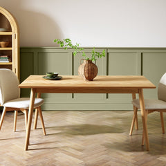Habitat Dorney Herringbone Oak Veneer 6 Seater Dining Table 17702442