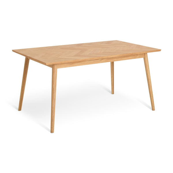 Habitat Dorney Herringbone Oak Veneer 6 Seater Dining Table 17702442