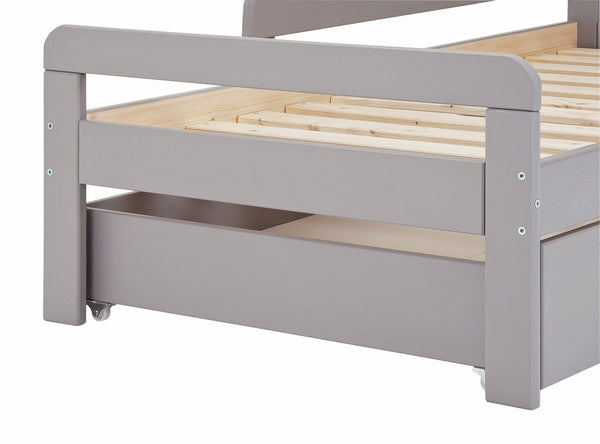 Habitat Ellis Toddler Bed Frame with Drawer - Grey 11178759