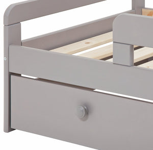 Habitat Ellis Toddler Bed Frame with Drawer - Grey 11178759