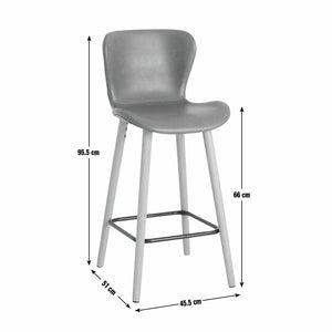 Habitat Etta Pair of Fabric Bar Stools - Green 17653467