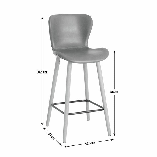Habitat Etta Pair of Fabric Bar Stools - Green 17653467