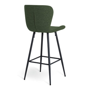 Habitat Etta Pair of Fabric Bar Stools - Green 17653467