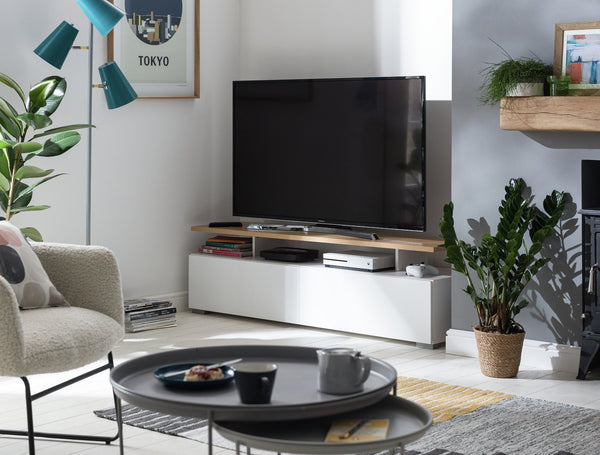 Habitat Floating Top TV Unit - White 17199464