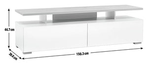 Habitat Floating Top TV Unit - White 17199464