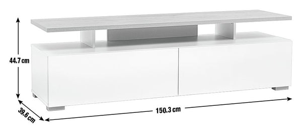 Habitat Floating Top TV Unit - White 17199464