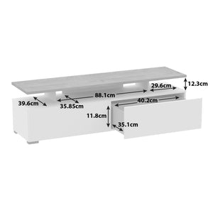 Habitat Floating Top TV Unit - White 17199464