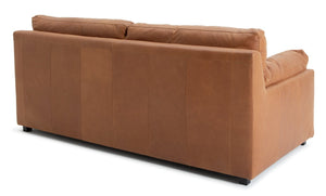Habitat Florence Leather 3 Seater Sofa Tan 13412956