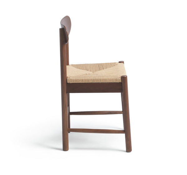 Habitat Hanna Pair of Wood Dining Chairs - Walnut 19594854