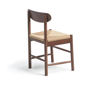 Habitat Hanna Pair of Wood Dining Chairs - Walnut 19594854
