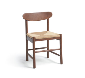 Habitat Hanna Pair of Wood Dining Chairs - Walnut 19594854