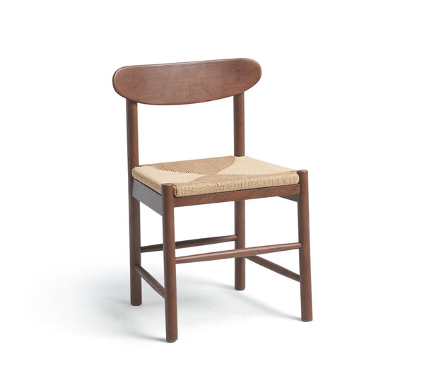 Habitat Hanna Pair of Wood Dining Chairs - Walnut 19594854