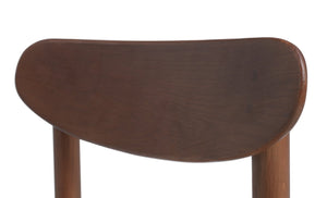 Habitat Hanna Pair of Wood Dining Chairs - Walnut 19594854