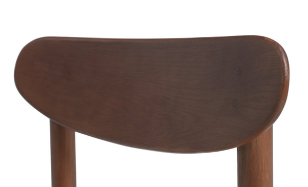 Habitat Hanna Pair of Wood Dining Chairs - Walnut 19594854