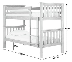 Habitat Heavy Duty Detachable Bunk - White and Pine 15424825