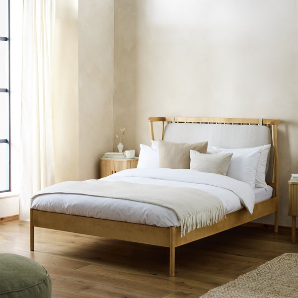 Habitat Hugh Wooden Kingsize Bed - Light Wood 17467701