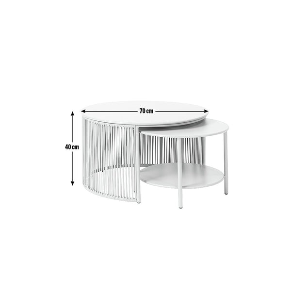 Habitat Ipanema Metal Garden Coffee Table - Yellow 19197495