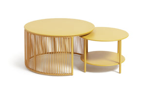 Habitat Ipanema Metal Garden Coffee Table - Yellow 19197495