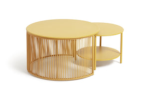 Habitat Ipanema Metal Garden Coffee Table - Yellow 19197495
