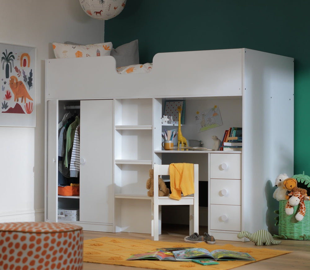 Habitat Jackson Shorty Highsleeper Bed Frame - White 17358762