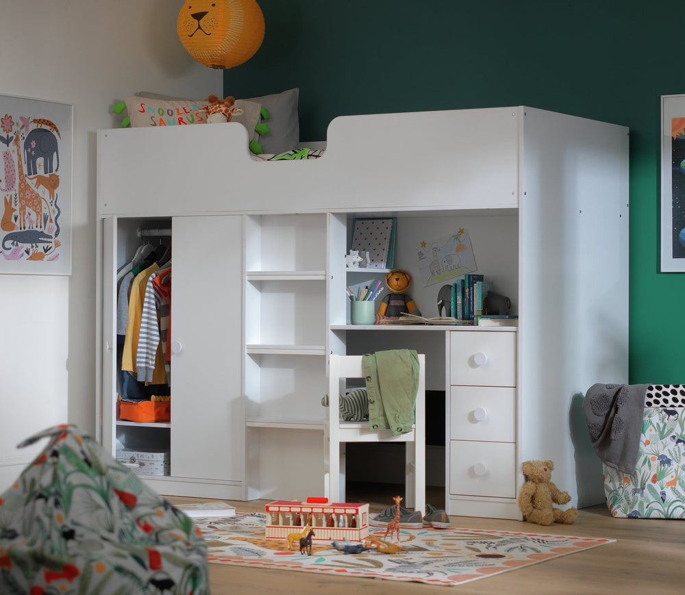Habitat Jackson Single Highsleeper Bed Frame - White 17358786