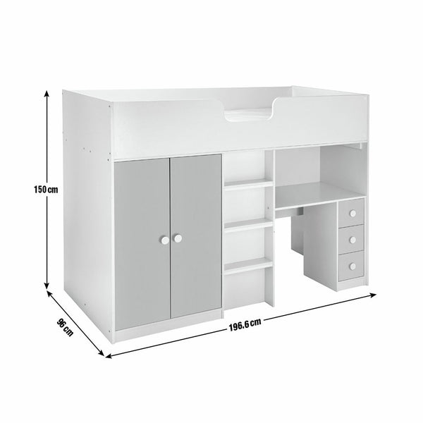 Habitat Jackson Single Highsleeper Bed Frame - White 17358786