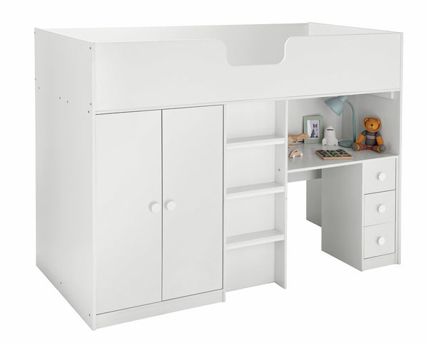 Habitat Jackson Single Highsleeper Bed Frame - White 17358786