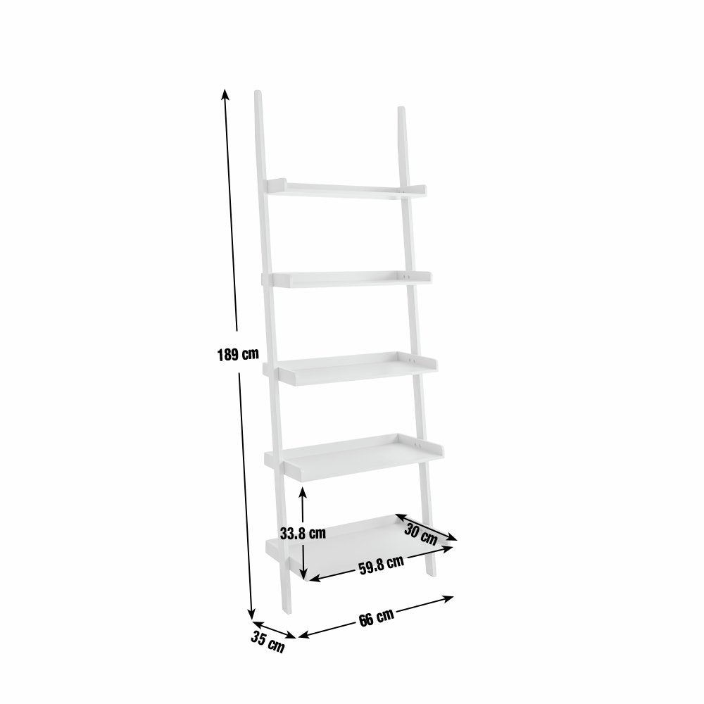 Habitat Jessi 5 Shelves Wide Bookcase - White 17815748
